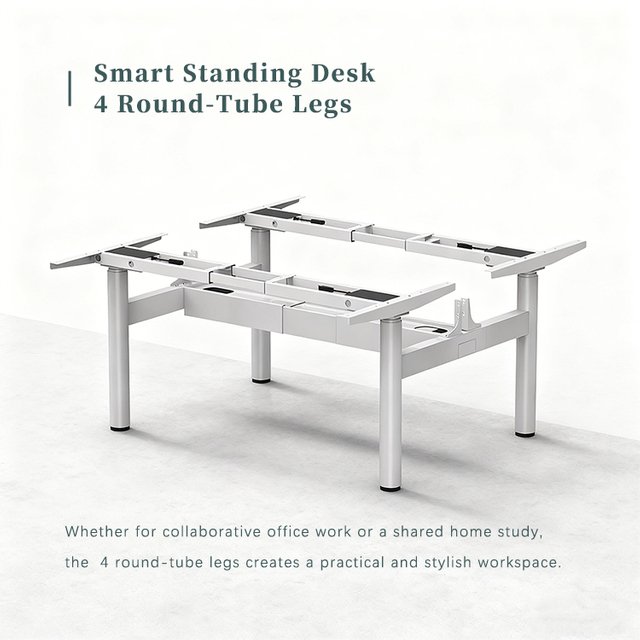 MG-4DF3 Custom Round Desk Frame electric standing desk
