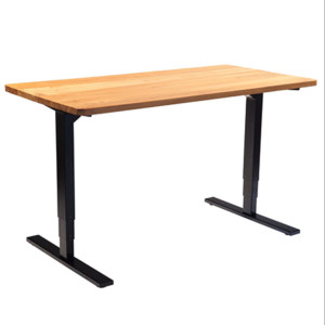 2-leg sit stand desk frame black